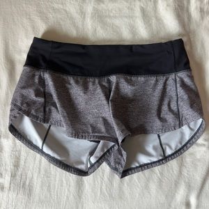 grey lululemon shorts